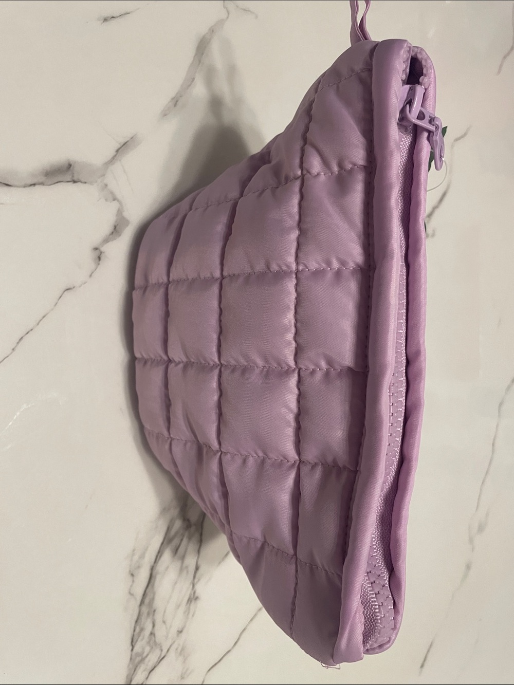 Ashland lavender Quilted Lilac Cosmetic Pouch